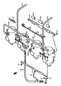 GSX750 Карбюратор fittings
