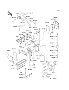 ZX1100 Air cleaner(1 / 2)
