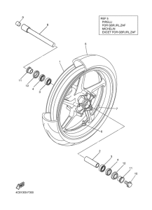 YZF-R1 Переднее колесо