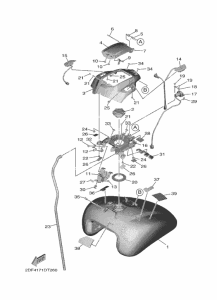 XV1900FDD Топливный бак