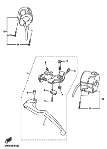 YZF-R6S Interruptor  manillar&palanc