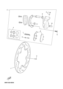 TZR50 Передний суппорт