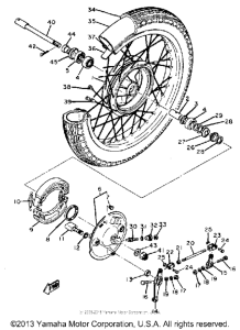 XS400G Переднее колесо