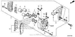 GL1800B Задний суппорт