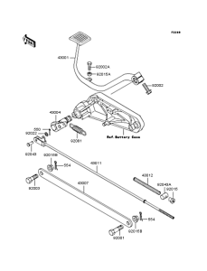ZL400 Педаль тормоза