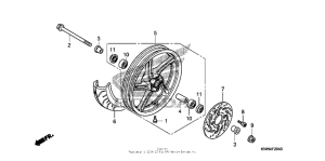 PCX125 Переднее колесо