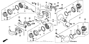 VTX1800F3 Сигналы поворотов
