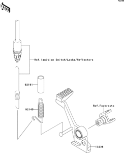ZR1000 Педаль тормоза