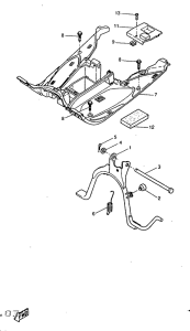 YQ50 Stand. footrest