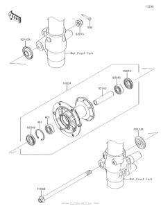 KX100 Переднее колесо