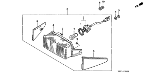 CB250 Taillight unit ass`y
