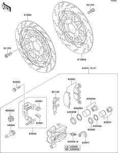ZG1000 Передний тормоз