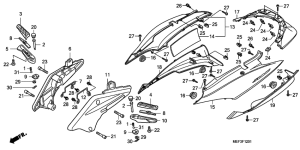 FJS400 (ABS) Крышка корпуса