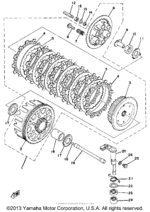 DT250F Сцепление