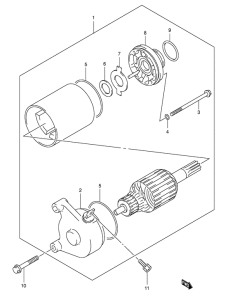 RV125 Стартерный мотор