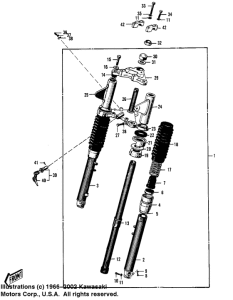  Вилка передней оси