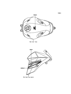 ZR800 Наклейки (черные)