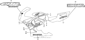 CBR900RR Stripe (type1) + mark
