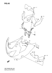 GSF1200S Cowling installation parts