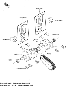 KZ1000 Вал коленчатый