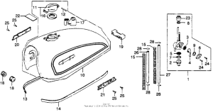 CB360 Топливный бак