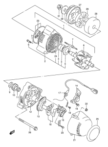 GSF1200S Альтернатор