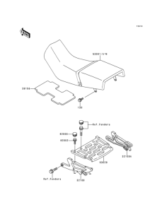 KLE500 Сиденье