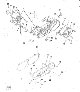 CW50RSP Картер двигателя