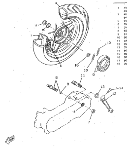 CW50RSP Переднее колесо