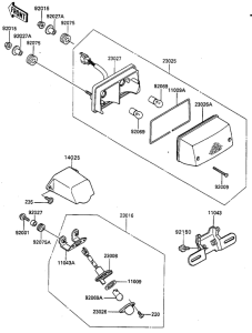 ZG1000 Taillight unit ass`y