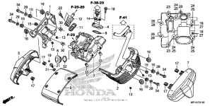 VT1300CT Крышка головки цилиндров,передняя