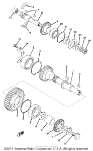 TZ750D Counter shaft