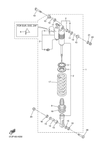 WR250FY Задняя подвеска
