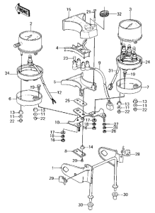 KZ250 Спидометр