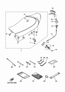 XSR700 Сиденье