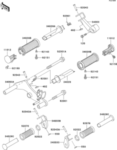 EN500 Подножки