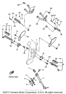 FZR600AC Подножки