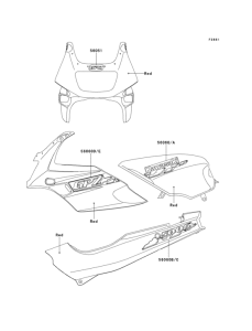  Decals(red)(ex500-f1)