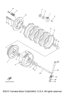 TTR125LS Сцепление
