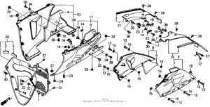 RVF750 Нижний обтекатель
