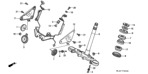 CB450S Траверса нижняя