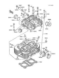 ER250 Головка цилиндров