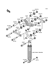 KDX125 Задняя подвеска