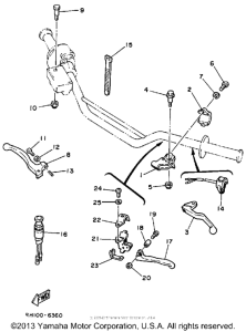 TT225T Handle switch-lever