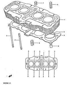 GS650 Цилиндр