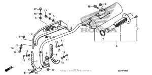 CRF70F Глушитель