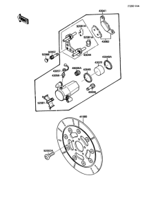 VN1500 Передний тормоз