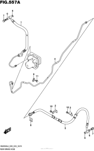 AN400 (ABS) Задние тормозные трубки