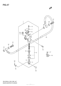 RM-Z450 Задний торм цилиндр