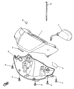 YA50S Carenado de faro